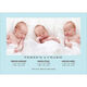 Blue Three's A Charm Triplets Photo Birth Announcements Image 4 of 6